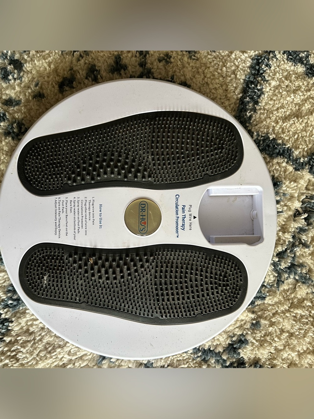 DR-HO'S Foot Circulation Promoter - White with Black Pads accessory part only